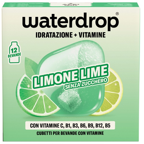 WATERDROP MICRODRINK LIME 12 CUBETTI - pharmaluna