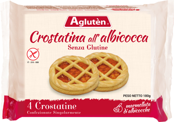 AGLUTEN CROSTATINA ALL'ALBICOCCA 180 G - pharmaluna