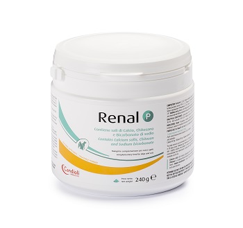RENAL P MANGIME COMPLEMENTARE PER CANI E GATTI BARATTOLO 240 G - pharmaluna