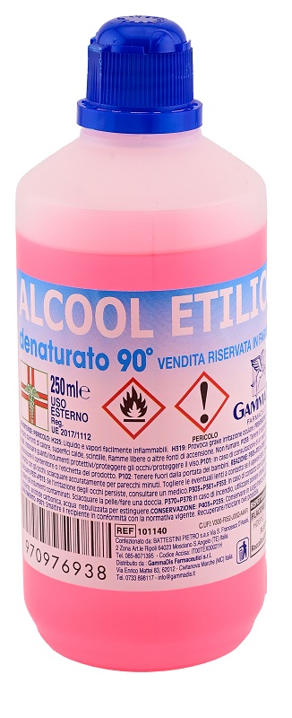 ALCOOL ETILICO DENATURATO 90% 250 ML - pharmaluna