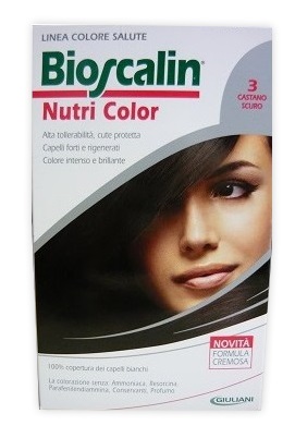 BIOSCALIN NUTRI COLOR 3 CASTANO SCURO SINCROB 124 ML - pharmaluna