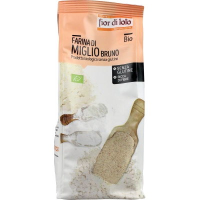 FARINA MIGLIO BRUNO SENZA GLUTINE BIO 375 G - pharmaluna
