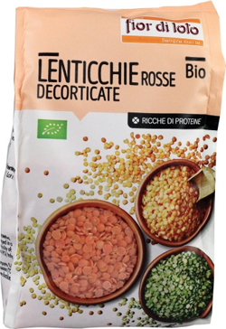 LENTICCHIE PICCOLE ROSSE DECORTICATE BIO 400 G - pharmaluna