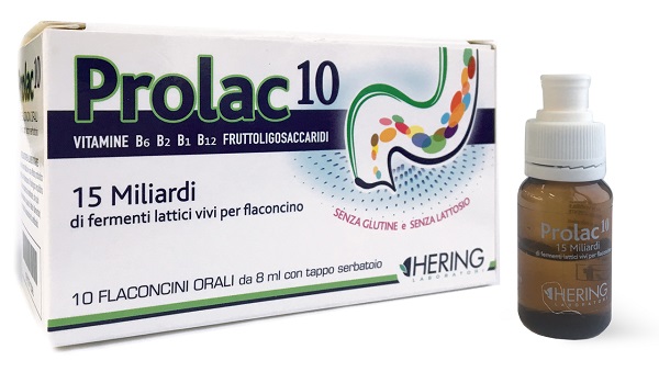PROLAC10 FERMENTI LATTICI 15 MILIARDI 10 FLACONCINI 8 ML - pharmaluna