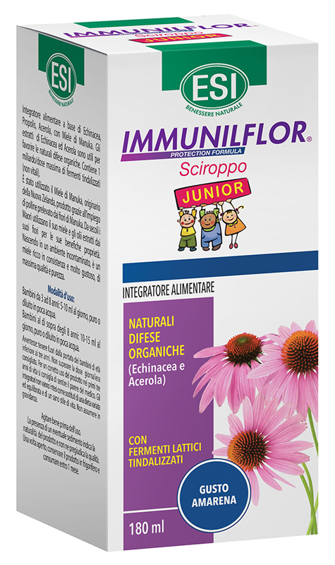 ESI IMMUNILFLOR SCIROPPO JUNIOR 180 ML - pharmaluna