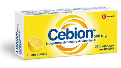 CEBION MASTICABILE LIMONE VITAMINA C 500 MG 20 COMPRESSE - pharmaluna