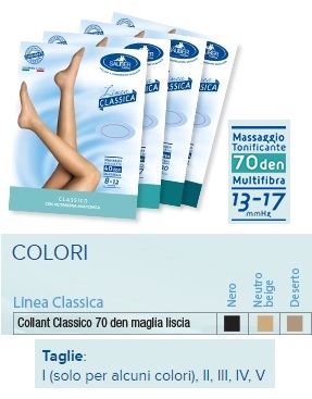 SAUBER COLLANT 70 DENARI MAGLIA LISCIA N BEIG 2 LINEA CLASSICA - pharmaluna