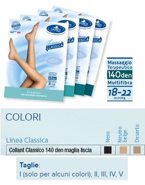 SAUBER COLLANT 140 DENARI MAGLIA LISCIA NEUTRO BEIGE 4 LINEA CLASSICA - pharmaluna