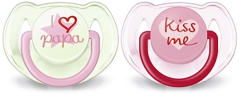 SUCCHIETTO LOVE 6-18 MESI FEMMINA 2 PEZZI - pharmaluna