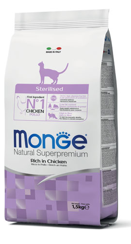 MONGE STERILISED NEW 1500 G - pharmaluna