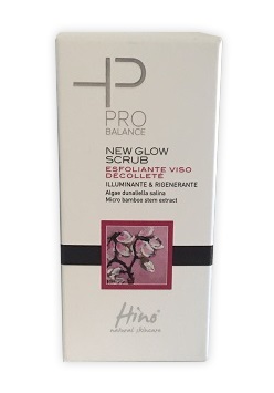 HINO NATURAL SKINCARE PRO BALANCE NEW GLOW SCRUB ESFOLIANTE VISO DECOLLETE 50 ML - pharmaluna