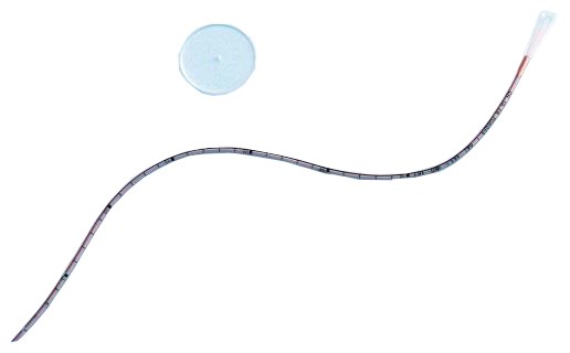 CATETERE URETEROCUTANEOSTOMIA IN SILICONE CON PUNTA SMUSSATA FLANGIA ROTONDA LINEA RADIOPACA LUNGHEZZA 45 CM CH10 - pharmaluna