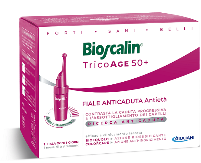 BIOSCALIN TRICOAGE ANTICADUTA ANTIETA' 10 FIALE 3,5 ML - pharmaluna