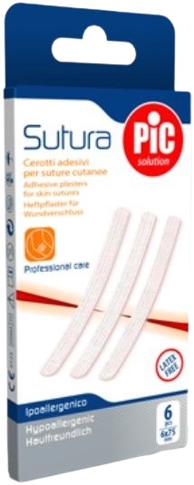 CEROTTO PER SUTURA PIC SOLUTION 12 X 100 MM 6 PEZZI - pharmaluna