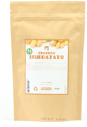 ZENZERO DISIDRATATO 100 G A FETTE SENZA ZUCCHERO - pharmaluna