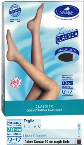 SAUBER CLASSICO COLLANT 70 DENARI MAGLIA LISCIA CIOCCOLATO 2 - pharmaluna
