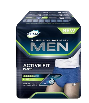 PULL UP UOMO TENA MEN PANTS ACTIVE FIT M 9 PEZZI - pharmaluna