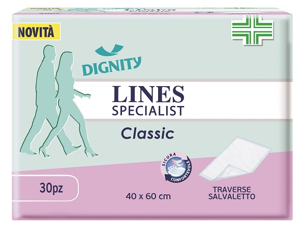 TRAVERSA PER INCONTINENZA LINES SPECIALIST CLASSIC 40X60 CM 30 PEZZI - pharmaluna