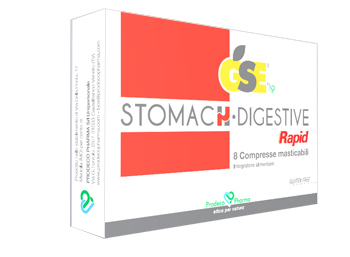 GSE STOMACH DIGESTIVE RAPID 8 COMPRESSE - pharmaluna