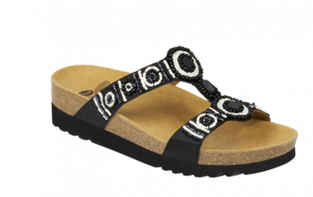 NEW BOGOTA' WEDGE  BLACK/WHITE numero 40  - pharmaluna