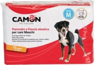 PANNOLINI A FASCIA CANI MASCHI MISURA 2 12 PEZZI - pharmaluna