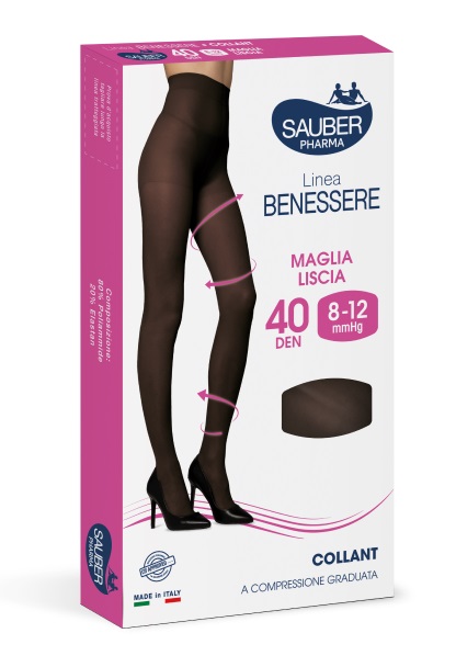 Scholl Light Legs Collant A Compressione 60 Denari | 2 Pezzi | Nero, Taglia S | Gambe Leggere Tutto Il Giorno