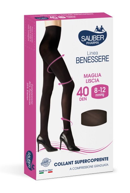 COLLANT SUPERCOPRENTE SAUBER 8-12MMHG NERO 5 - pharmaluna