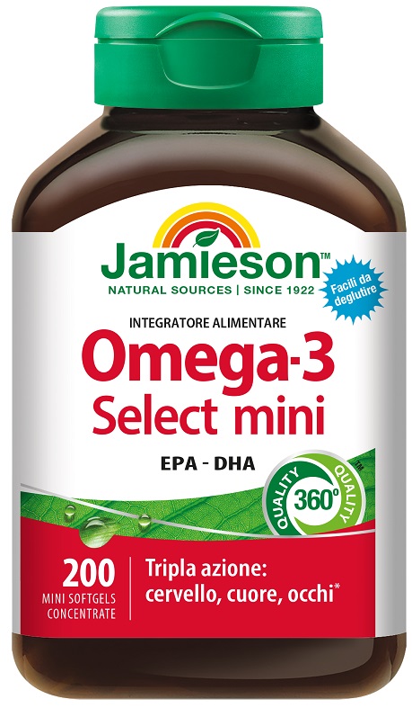 JAMIESON OMEGA 3 SELECT MINI 200 PERLE - pharmaluna
