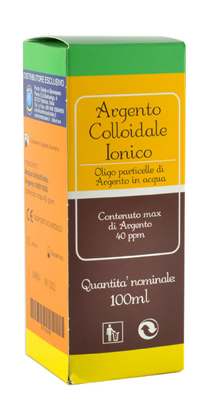 ARGENTO COLLOIDALE IONICO 40PPM CERTIFICATO SPRAY CON CONTAGOCCE 100 ML - pharmaluna
