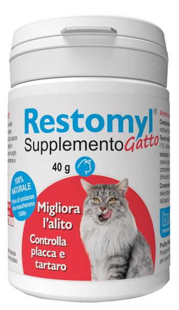 RESTOMYL SUPPLEMENTO GATTO FLACONCINO 40 G - pharmaluna
