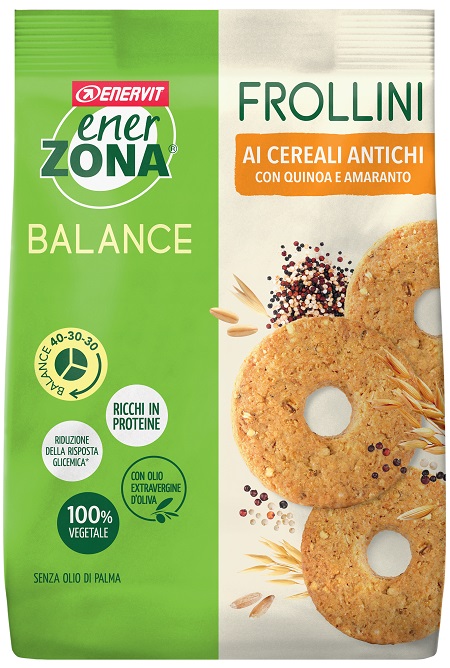 ENERZONA FROLLINI VEG CEREALI ANTICHI 250 G - pharmaluna