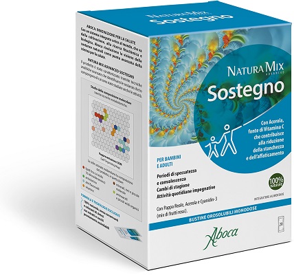 NATURA MIX ADVANCED SOSTEGNO OROSOLUBILE 20 BUSTINE - pharmaluna