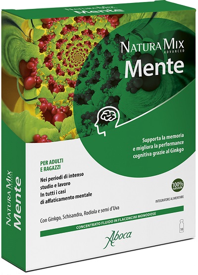 NATURA MIX ADVANCED MENTE 10 FLACONCINI - pharmaluna