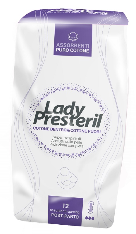 LADY PRESTERIL POSTPARTO 12 PEZZI - pharmaluna