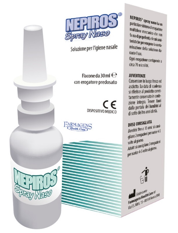 SOLUZIONE PER L'IGIENE NASALE SPRAY NEPIROS 30 ML - pharmaluna