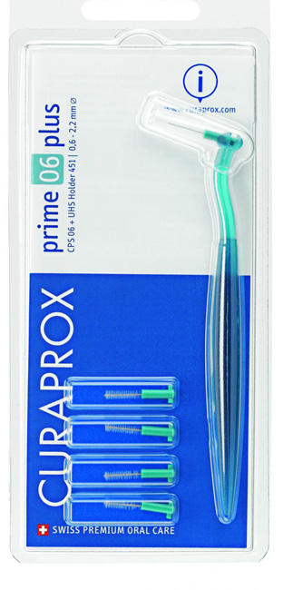 CURAPROX CPS PRIME CPS 06 CON 5 SCOVOLINI + SUPPORTO - pharmaluna
