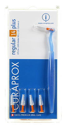 CURAPROX CPS REGULAR CPS 14 CON 5 SCOVOLINI + SUPPORTO - pharmaluna