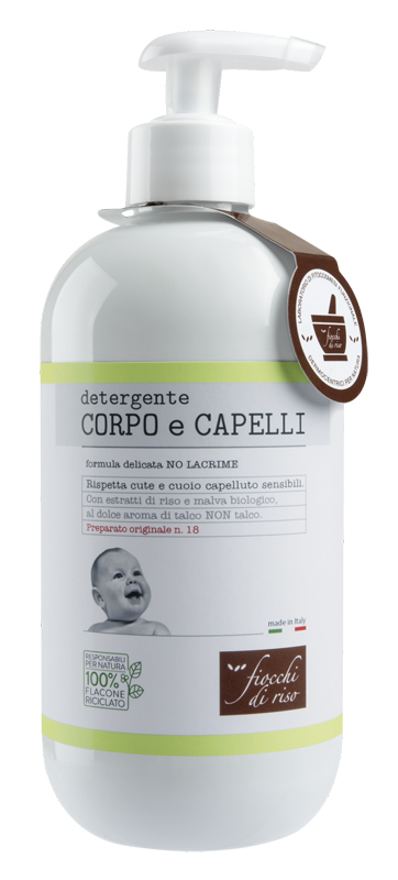 FIOCCHI DI RISO DETERGENTE CORPO/CAPELLI TALCO 400 ML - pharmaluna