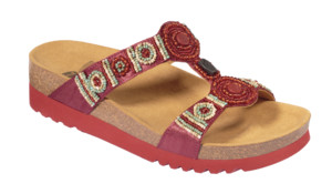 NEW BOGOTA' WEDGE SATIN RED numero 39 - pharmaluna