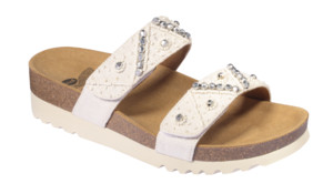 SCARPA ZAFIRAH CANVAS + BEADS W OFF WHITE TOMAIA IN CANVAS+PERLINE FODERA IN MICROFIBRA SOTTOPIEDE IN MICROFIBRA SUOLA EVA 38 - pharmaluna
