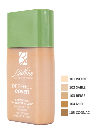 DEFENCE COVER FONDOTINTA CORRETTORE FLUIDO 104 40 ML - pharmaluna