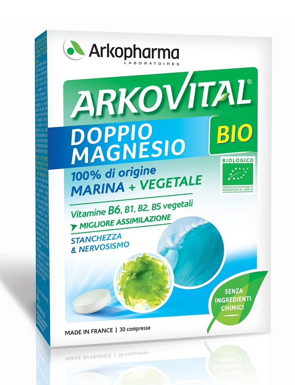 ARKOVITAL DOPPIO MAGNESIO BIO 30 COMPRESSE - pharmaluna