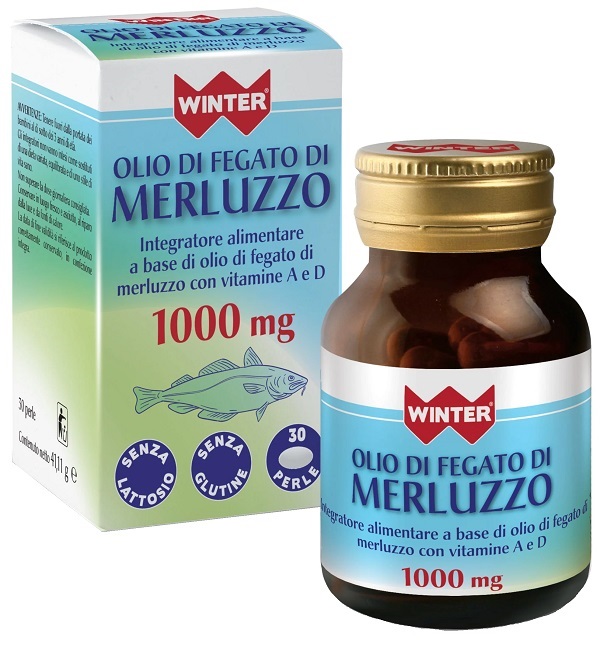 OLIO DI FEGATO DI MERLUZZO 30 PERLE WINTER - pharmaluna