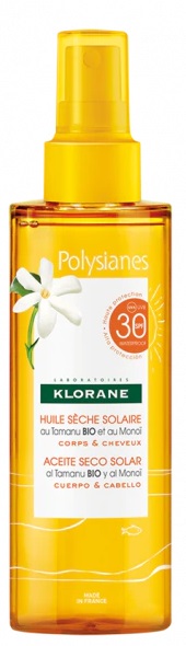 KLORANE OLIO SECCO SOLARE SPF 30 CORPO/CAPELLI 200 ML - pharmaluna