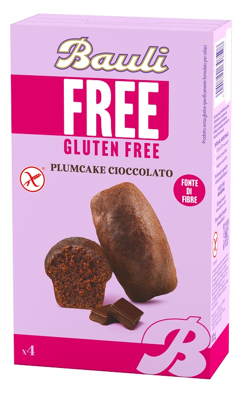 BAULI FREE PLUMCAKE CIOCCOLATO 4 PEZZI DA 33 G - pharmaluna