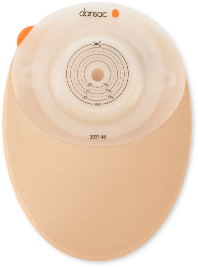 DANSAC NOVALIFE TRE 1 SACCA CHIUSA OPACA CONVEX MIDI PER COLOSTOMIA CON FINESTRA RITAGLIABILE 15-37 MM 430 ML 10 PEZZI - pharmaluna