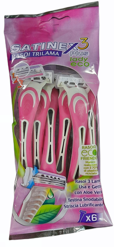 SATINEX3 MYSTIQUE LADY RASOIO 6 PEZZI - pharmaluna