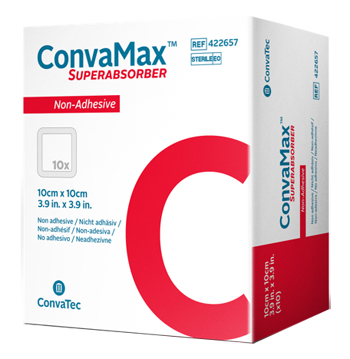 MEDICAZIONE AVANZATA CONVAMAX SUPERABSORBER NON-ADHESIVE 10X20 CM 10 PEZZI - pharmaluna