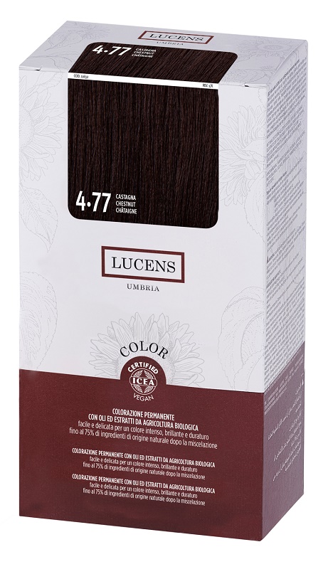 LUCENS UMBRIA TINTA COLOR LUCENS 4,77 CASTANO CHIARO - pharmaluna