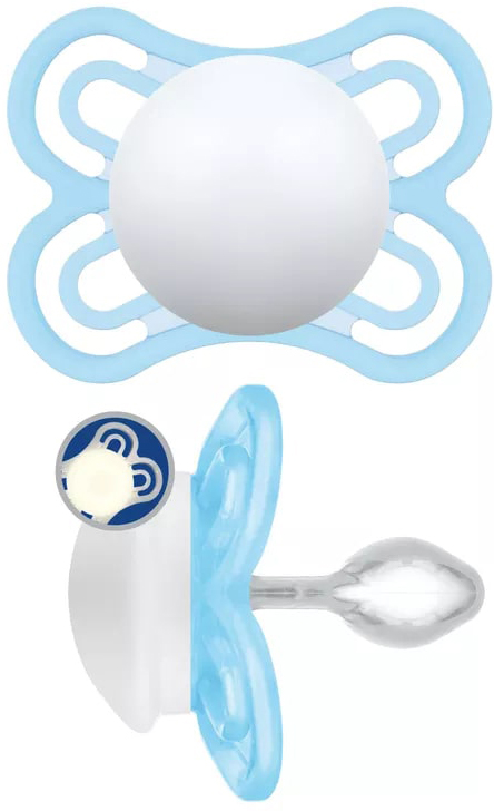 MAM SUCCHIETTO PERFECT 2-6 MESI SILICONE SINGLE BOX MASCHIO - pharmaluna